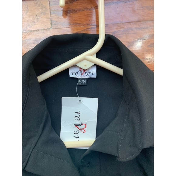 Revert Button Down Black Maxi Lose Dress Size S/M - Picture 3 of 3